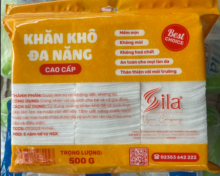 KHĂN KHÔ ĐA NĂNG CAO CẤP SILA 500 GRAM