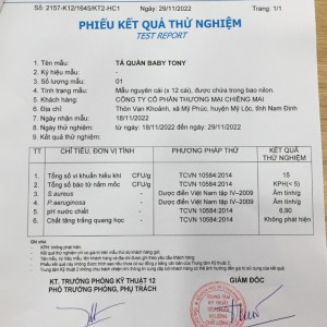 Kiểm Nghiệm Tã TONY