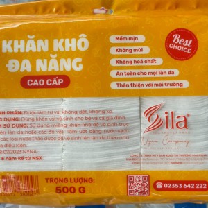 KHĂN KHÔ ĐA NĂNG CAO CẤP SILA 500 GRAM